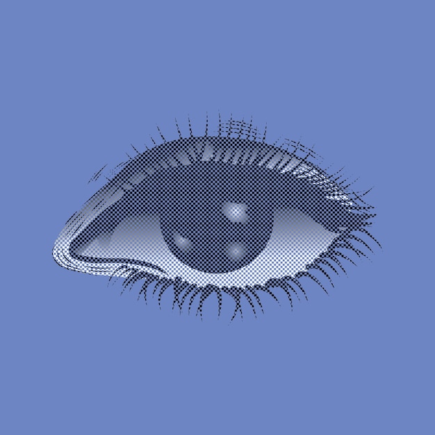 Vector pixel eye vector