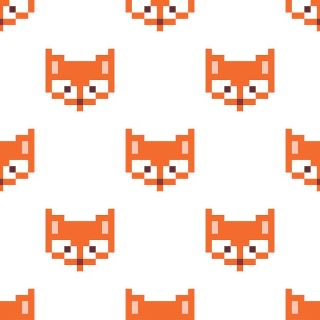 Vector pixel fox