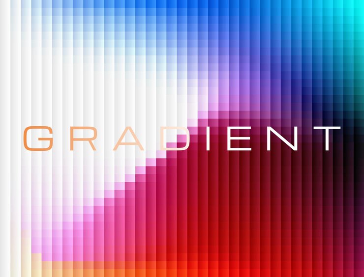 Vector pixel gradient background
