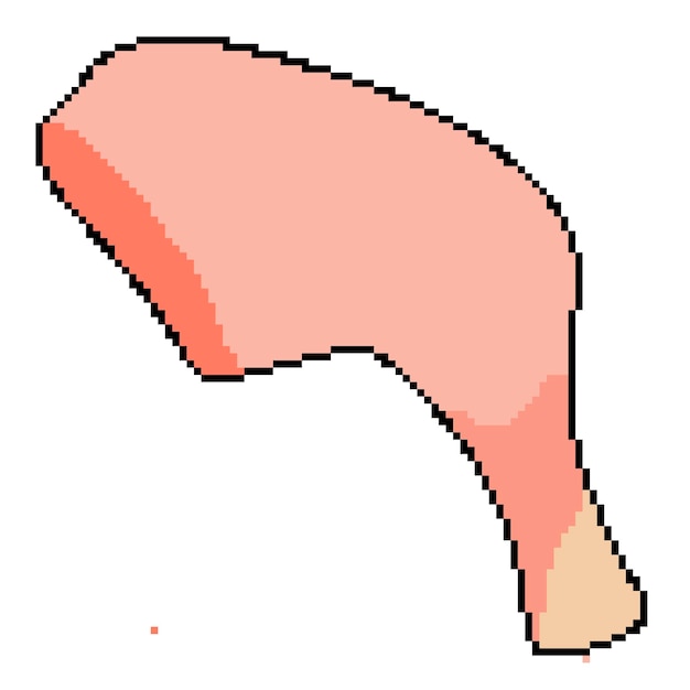 Пиксельная иконка ноги правильного питания