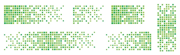 Пиксельная мозаика. Иллюстрация распада пикселей. Падающие пиксели. Абстрактный фон