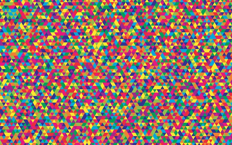 Vector pixel pattern at different color