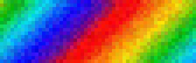 Vector pixel regenboog abstracte diagonale naadloze achtergrond