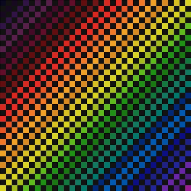 Pixel regenboog raster abstracte achtergrond