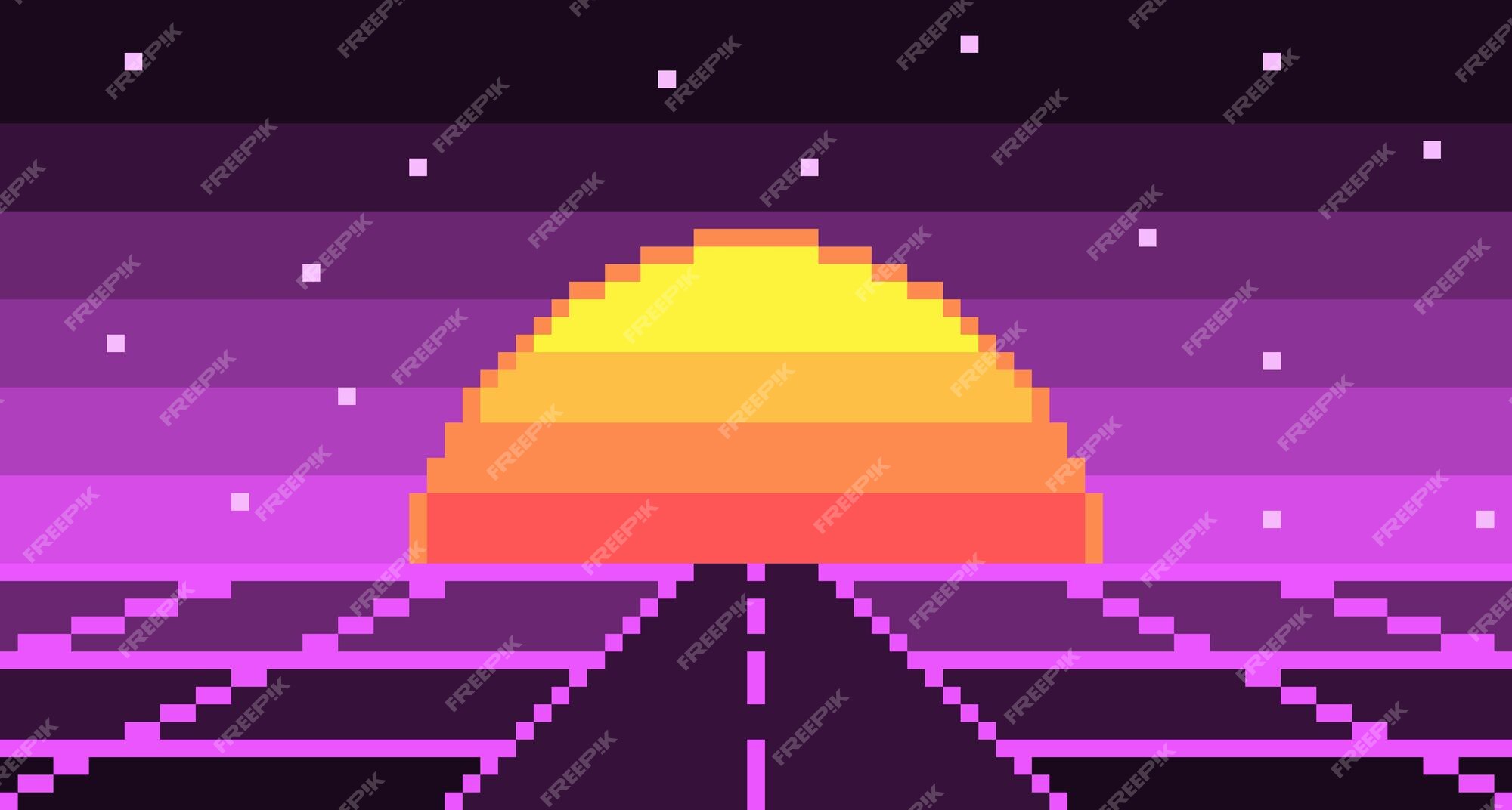 SCP Pixel Neon Lines Animated Wallpaper 