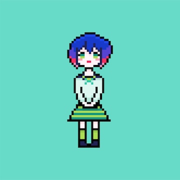 Omori character base in 2023  Pixel art maker, Pixel art, Sprite