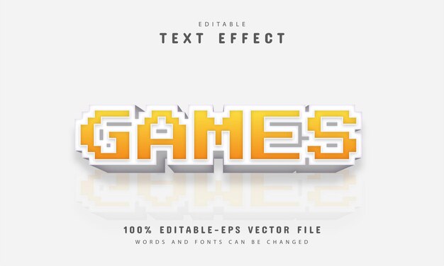 Pixel-teksteffect voor games