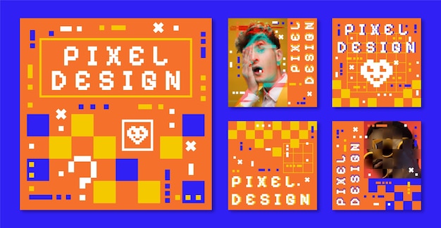 Pixel  template design