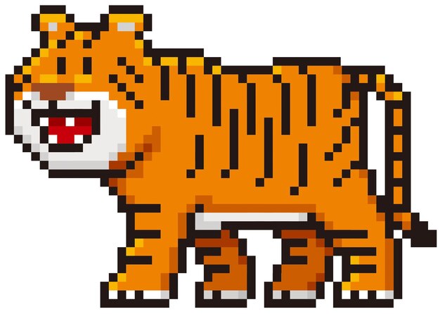 pixel tiger