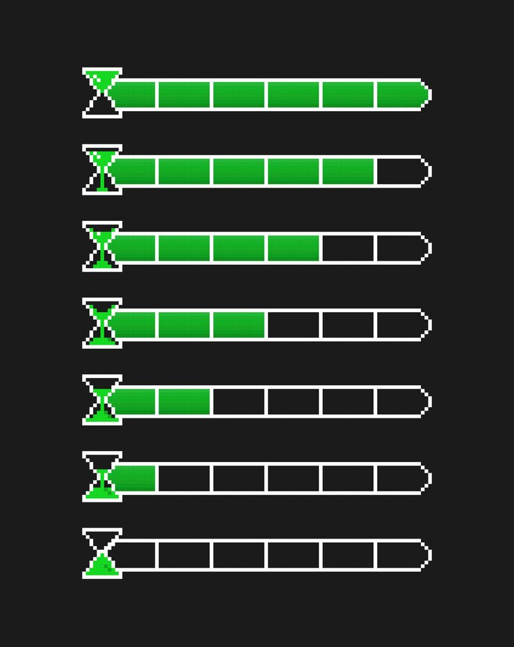 Vector pixel time scale