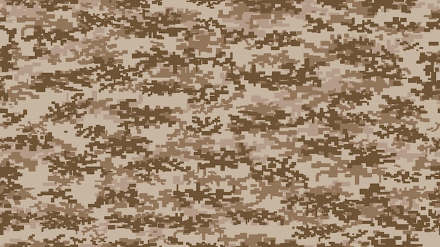 Pixel woestijnzand camouflage naadloos patroon