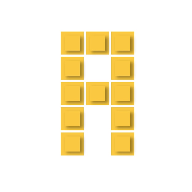 Pixelate block alfabet