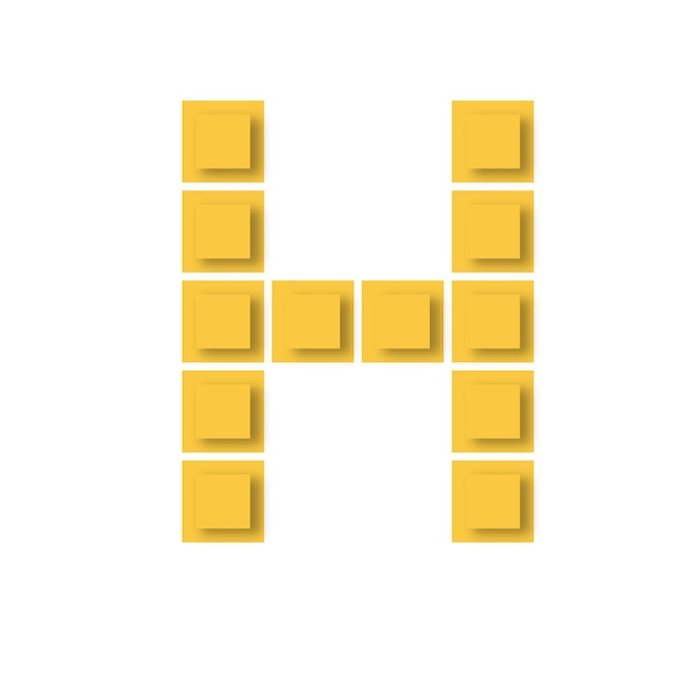 Пиксельный блок алфавита