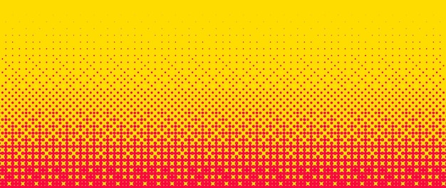 Pixelated bitmap gradient texture Yellow orange dither pattern background Abstract glitchy pattern