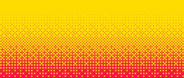 Vector pixelated bitmap gradient texture yellow orange dither pattern background abstract glitchy pattern