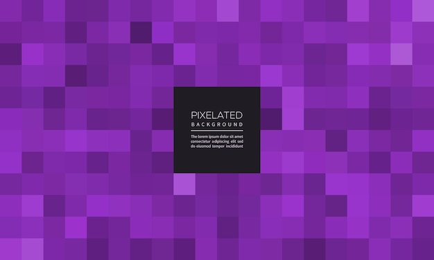 Pixelated purple colour abstract geometric blur background