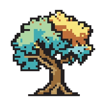 Pixilart - Tree 32x32 by cvsdxtfrcggggg