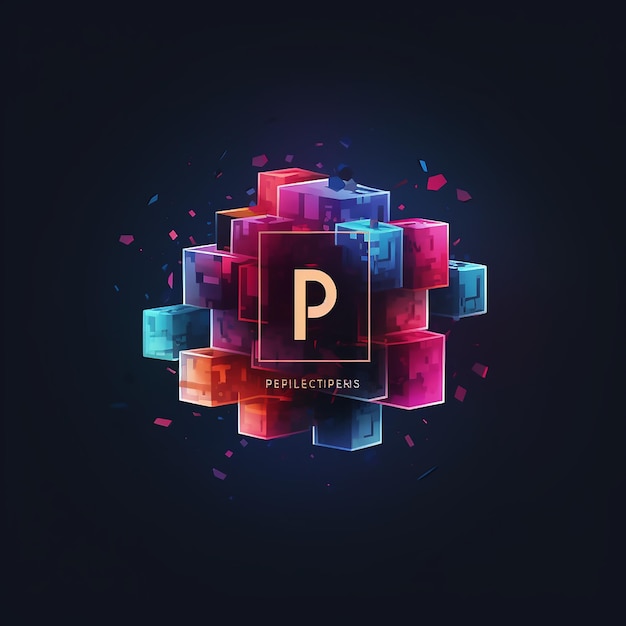 Vector pixelpulse logo