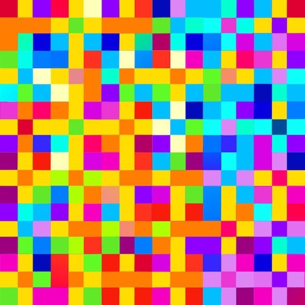 Vector pixels mixed pattern vector illustration