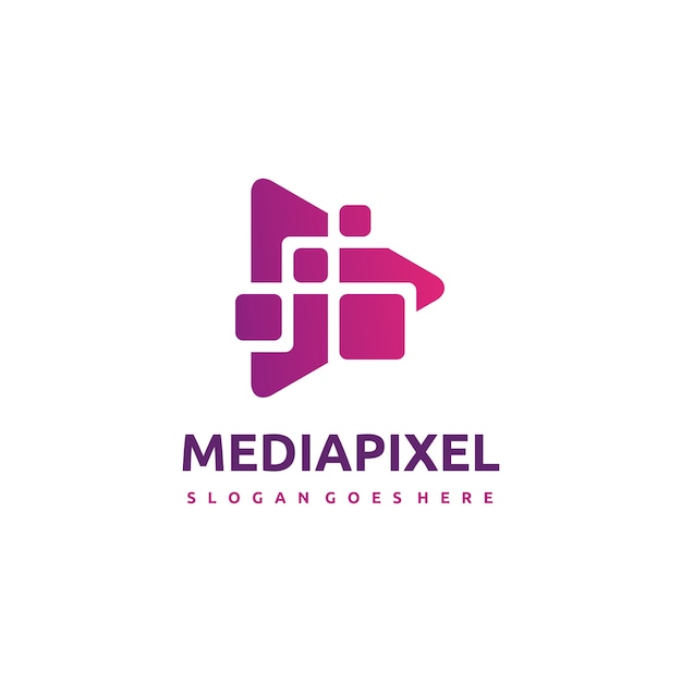 Pixel gioca logo template