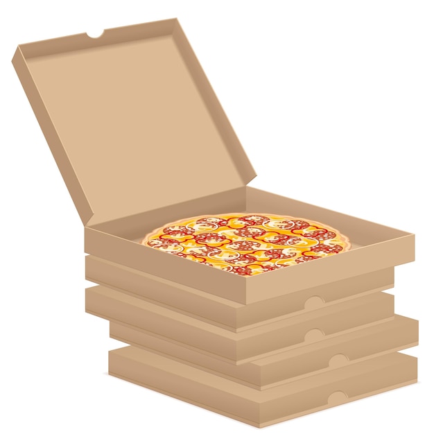 Pizza in box