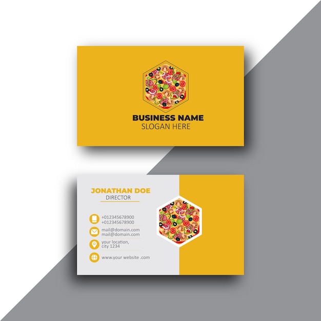 pizza business card