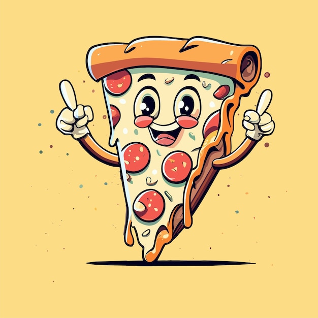 pizza cartoon kunst illustratie ontwerp