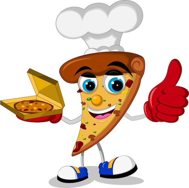 Vector pizza chef