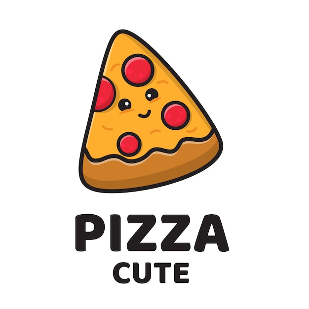 Pizza Cute Logo 