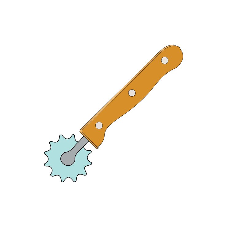 Vector pizza cutter