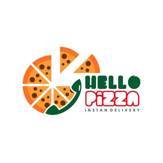 Pizza delivery logo