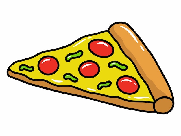 Pizza fast food clipart Illustration