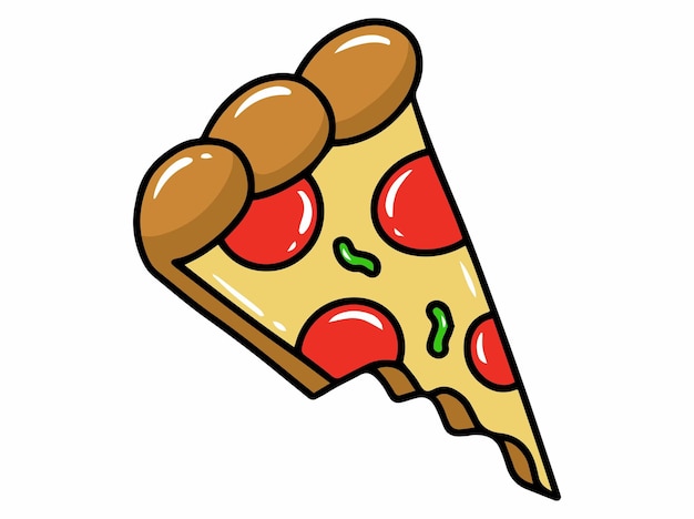 Pizza fastfood clipart illustratie