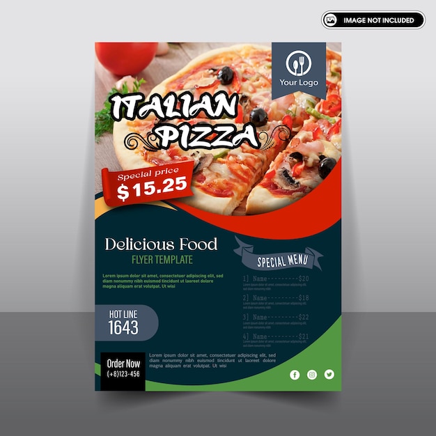 Pizza flyer template