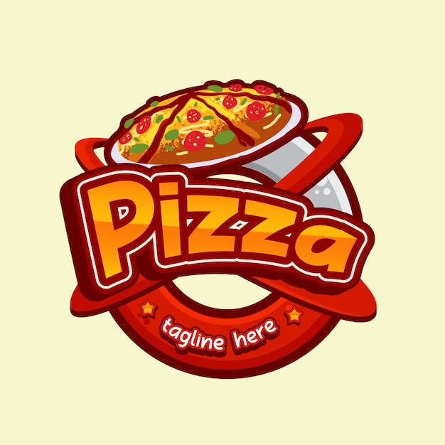 Pizza food character mascot vector