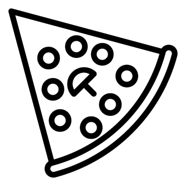 Стиль иконы пиццы