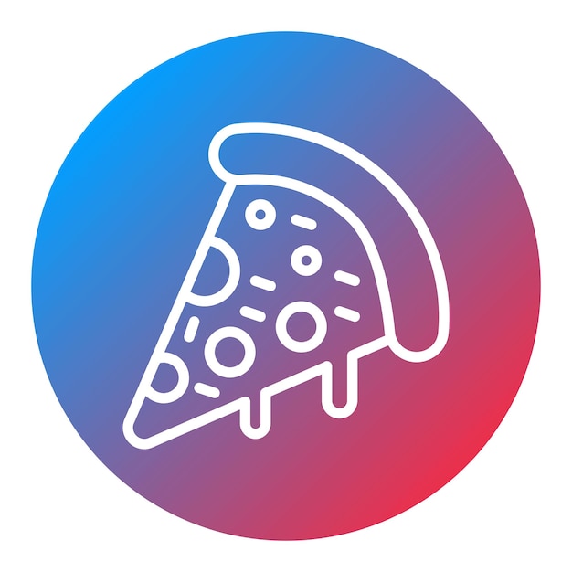 Vector pizza-icon vector afbeelding kan worden gebruikt voor italië