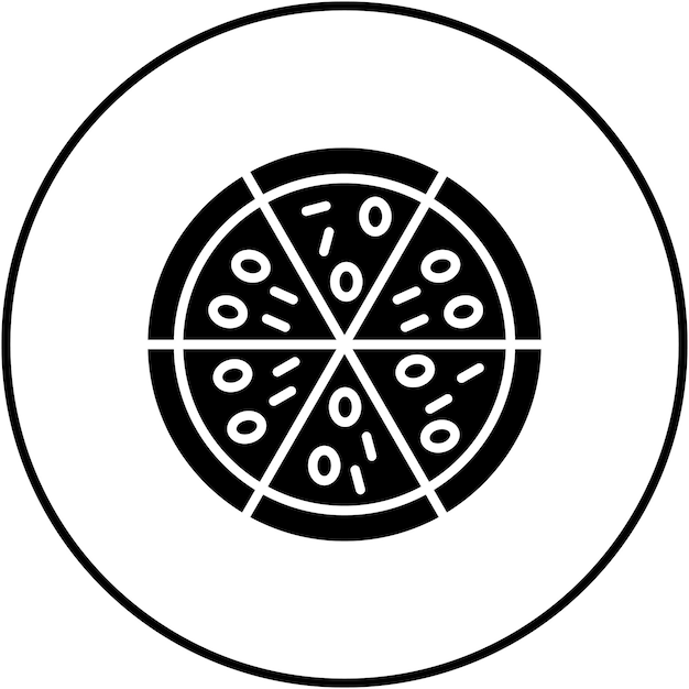 Pizza icon vector image Can be used for Entertainment