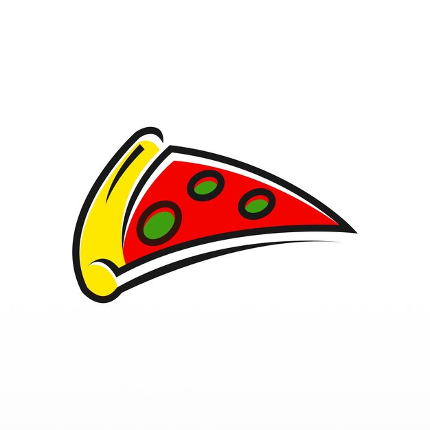 Pizza illustratie achtergrond vector italiaanse fast food clip art design