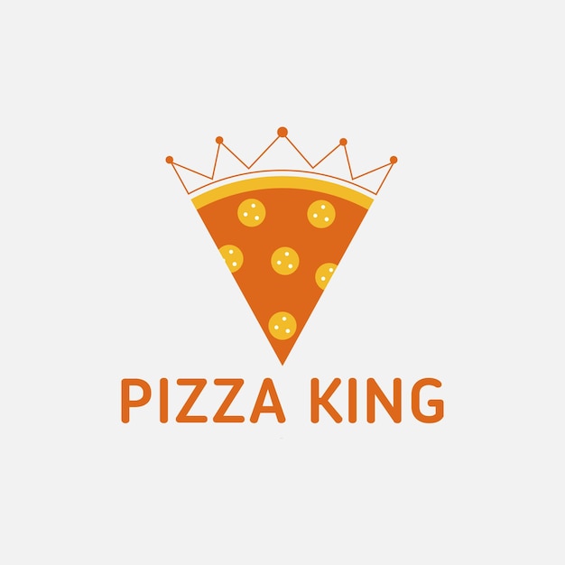 Design del logo del re della pizza