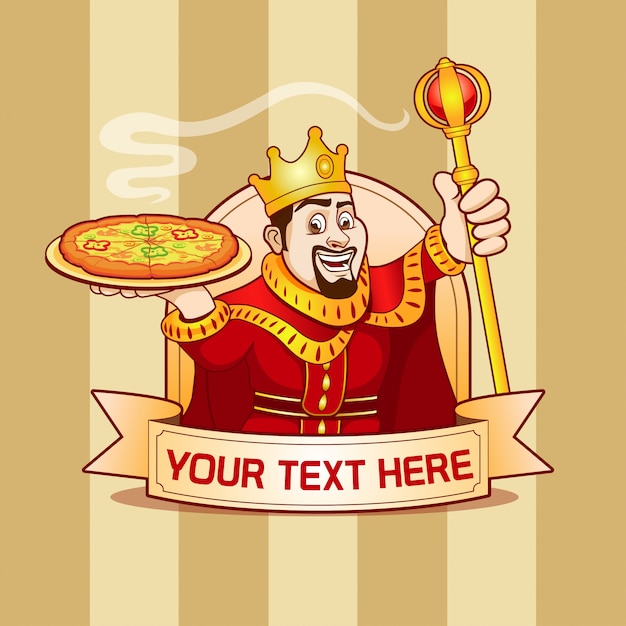 Pizza king mascot