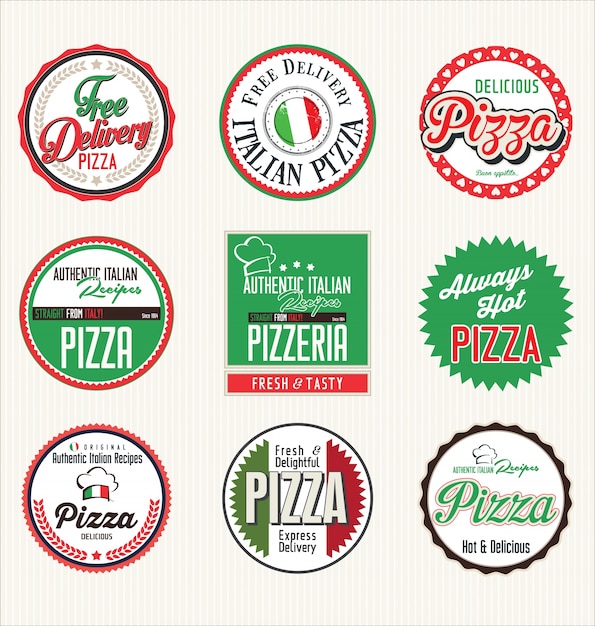 Pizza labels