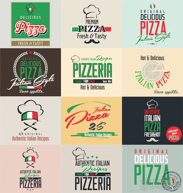 Etichette per pizza
