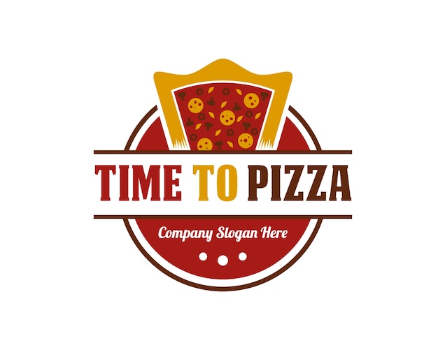 Design del logo della pizza