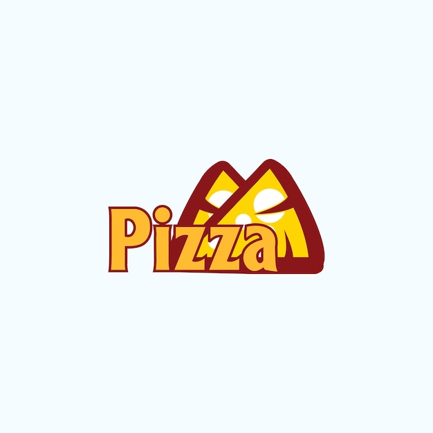 Pizza logo icona disegno vettoriale