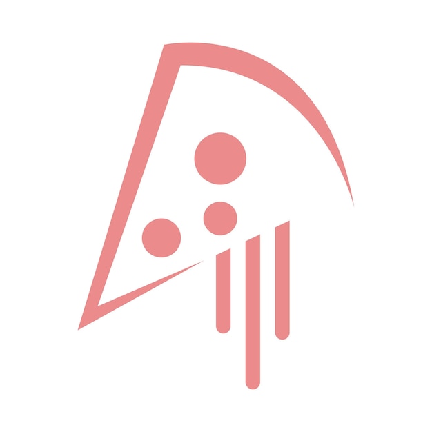 Pizza logo ilustratie vector