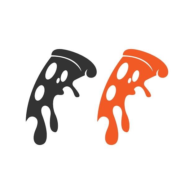 Vettore vettore di illustrazione del logo della pizza