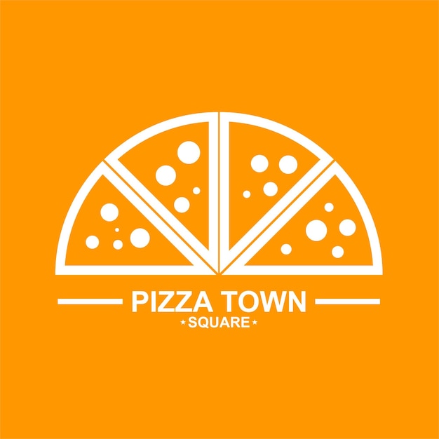 Pizza logo ontwerp