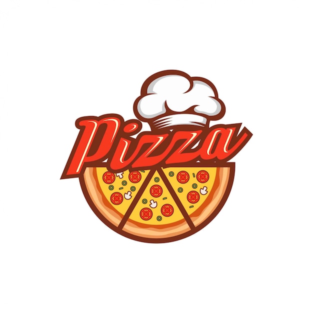 Pizza Logo ontwerpsjabloon