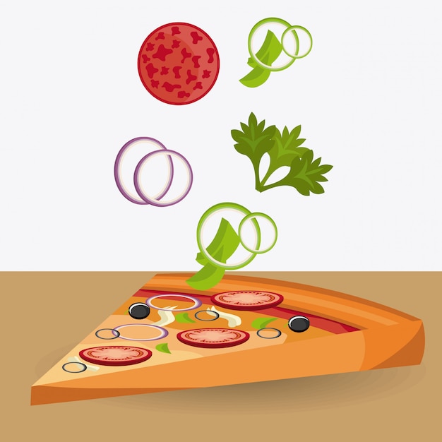 Pizza ontwerp.